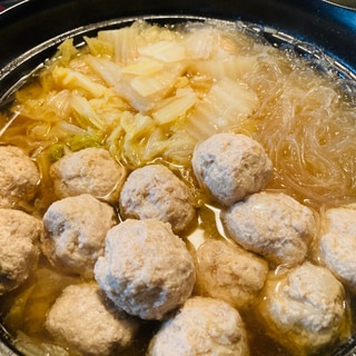 あったまる！肉団子と白菜鍋